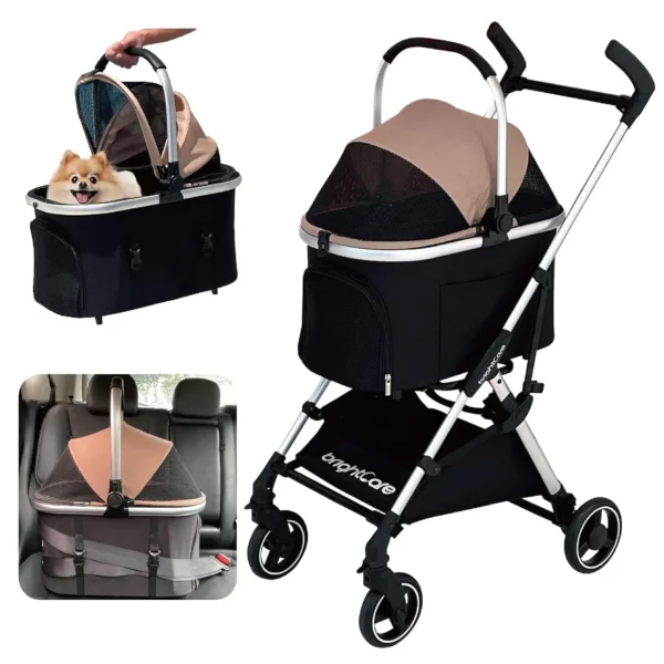 Portable Pet Car seat Stroller Combo