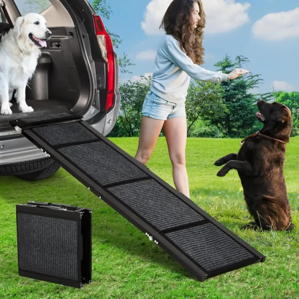 Dog Ramp For Cars Folding Pet Ramp With Non-Slip Surface