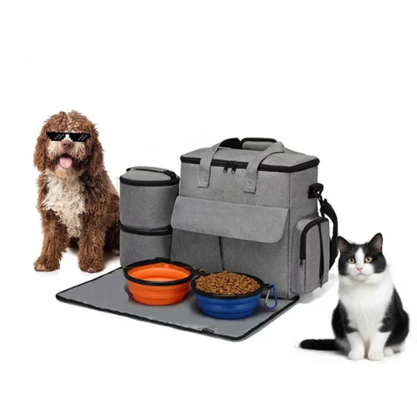 Dog Overnight Travel Accessories Organizer Set