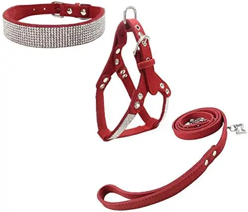 dog collar set, fashion harness,